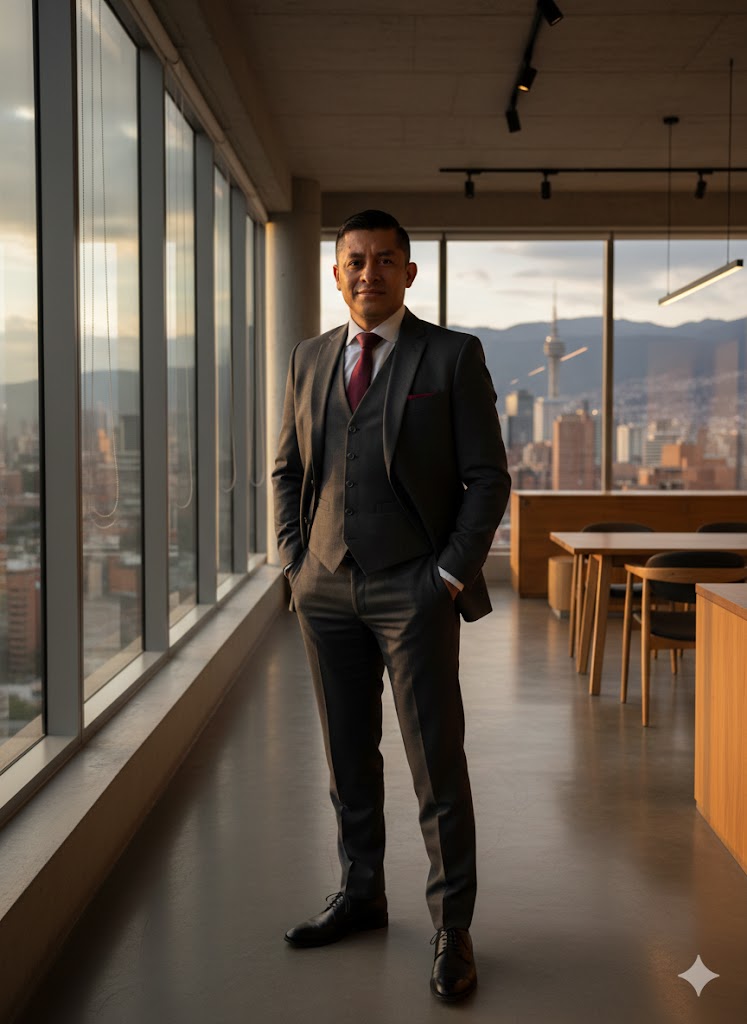Andrés Yate en reunión comunitaria